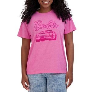 Barbie hot pink graphic t-shirt with corvette plus size xxl